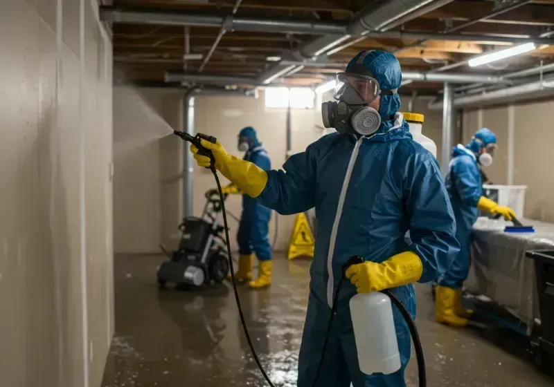 Basement Sanitization and Antimicrobial Treatment process in San Antonio, FL